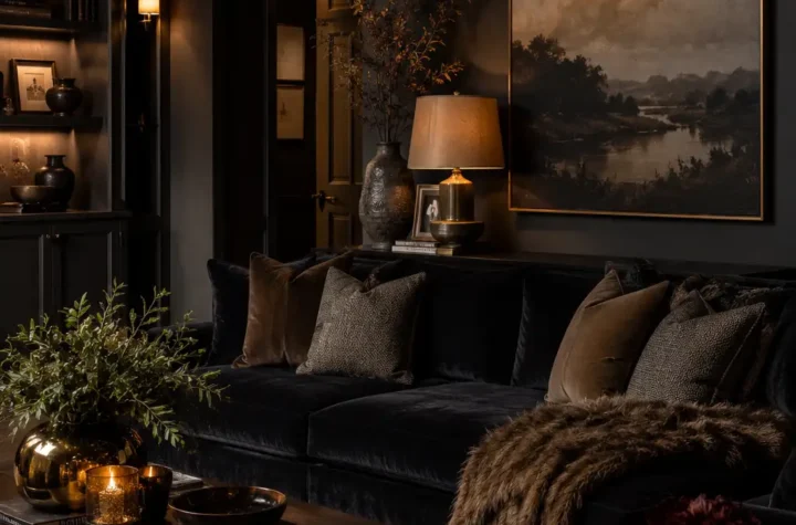 Dark & Moody Living Room Ideas