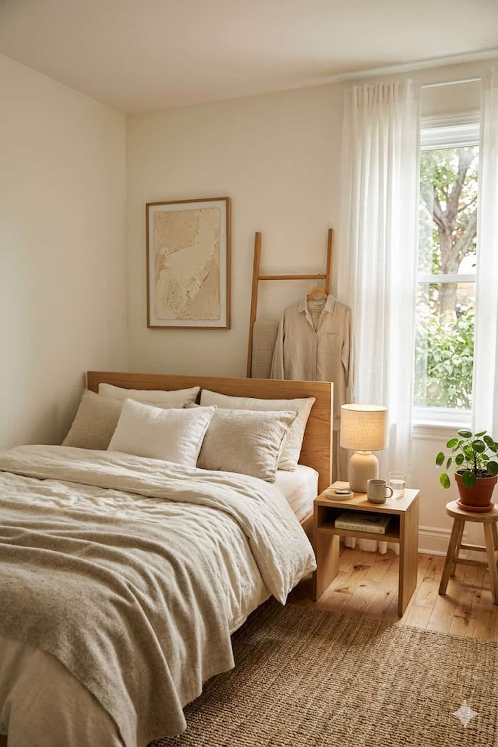 minimal tech calm bedroom design