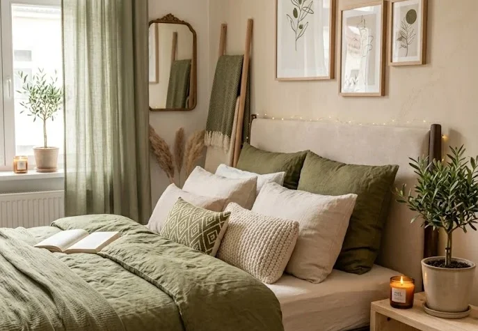 Olive Green Bedroom Ideas