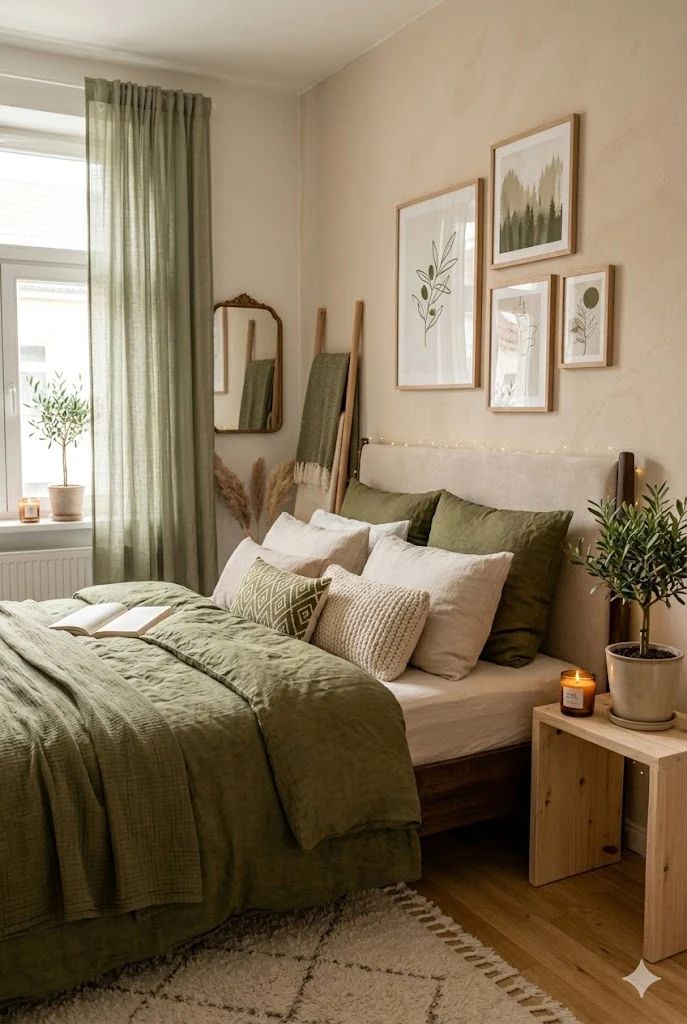Olive Green Bedroom Ideas