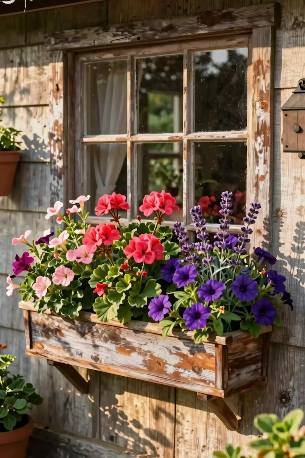 Rustic Window Box Flower Ideas