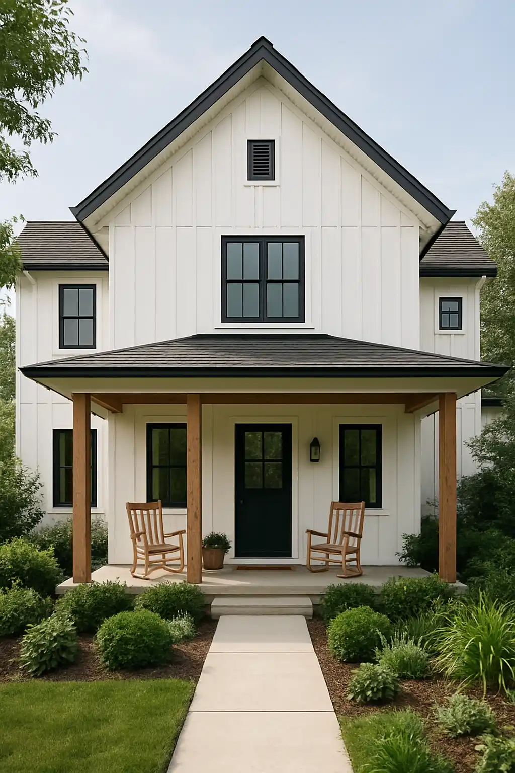 Modern house with weather-resistant aluminum soffit and clean exterior design