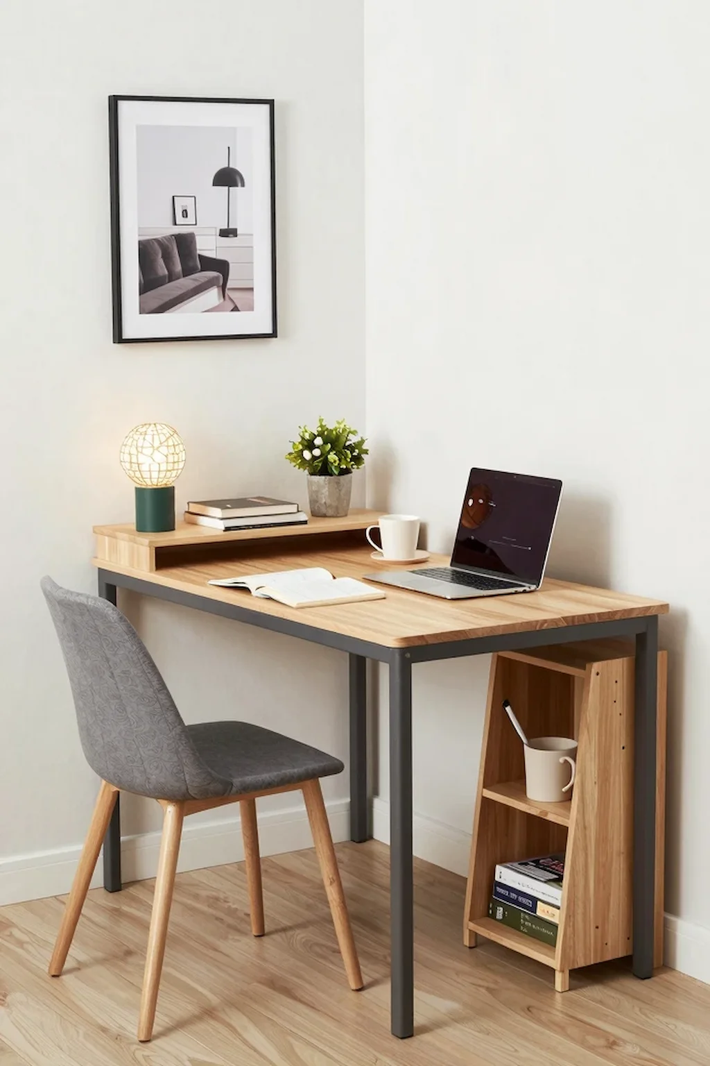 Modern dining room that doubles as a workspace and family gathering area
